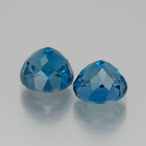 Achetez naturel ct bleue topaze gems, coupe roude, en provenance brésil chez gemselect. en stock, livraison internationale!