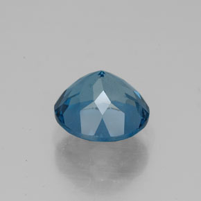 Topaze bleue naturelle coupe roude, 2,63 ct, VS-SI