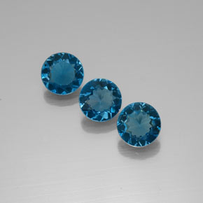 Achetez naturel ct bleue topaze gems, coupe roude, en provenance brésil chez gemselect. en stock, livraison internationale!