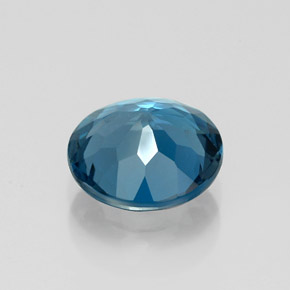 Topaze bleue naturelle coupe roude, 2,05 ct, VVS-VS