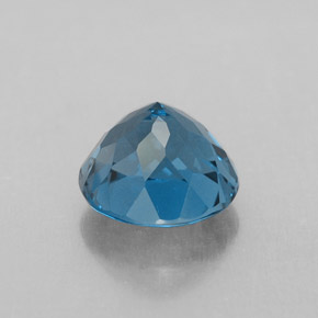 Topaze bleue naturelle coupe roude, 2,60 ct, VVS-VS
