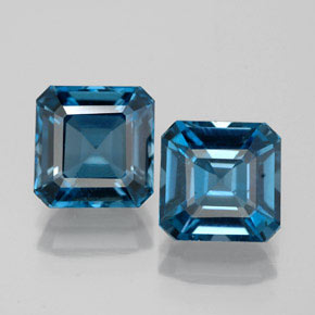 Achetez naturel ct bleue topaze gems, taille émeraude, en provenance brésil chez gemselect. en stock, livraison internationale!