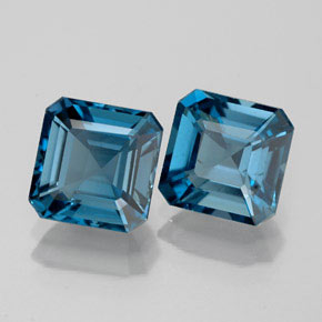 Achetez naturel ct bleue topaze gems, taille émeraude, en provenance brésil chez gemselect. en stock, livraison internationale!