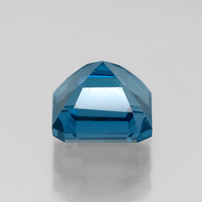 Topaze bleue naturelle taille émeraude, 2,41 ct, VVS