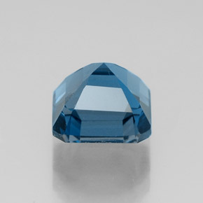 Topaze bleue naturelle taille émeraude, 2,58 ct, VVS