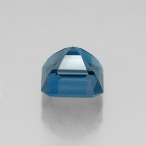 Topaze bleue naturelle taille émeraude, 1,58 ct, VVS-VS
