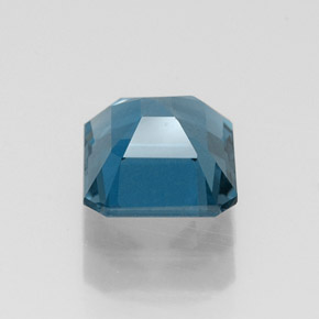 Topaze bleue naturelle taille émeraude, 1,30 ct, VVS-VS