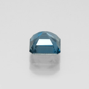Topaze bleue naturelle taille émeraude, 1,37 ct, VVS-VS