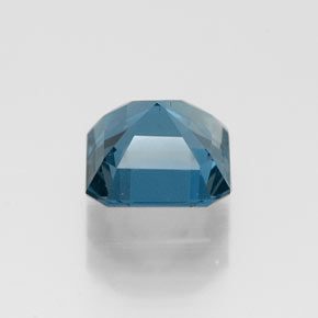 Topaze bleue naturelle taille émeraude, 1,37 ct, VS