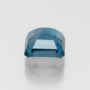 Topaze bleue naturelle taille émeraude, 1,50 ct, VS