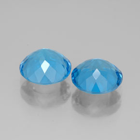Achetez naturel ct bleue topaze gems, coupe roude, en provenance brésil chez gemselect. en stock, livraison internationale!