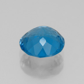 Topaze bleue naturelle coupe roude, 2,18 ct, VVS