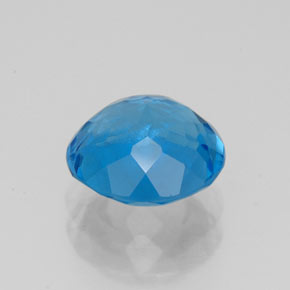 Topaze bleue naturelle coupe roude, 2,35 ct, VVS-VS