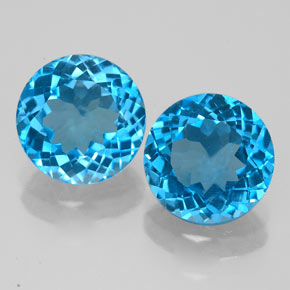 Achetez naturel ct bleue topaze gems, coupe roude, en provenance brésil chez gemselect. en stock, livraison internationale!