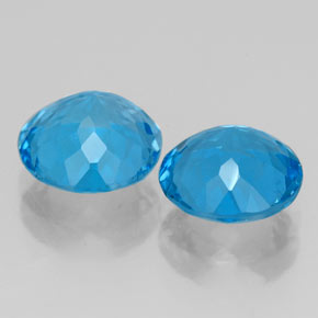 Achetez naturel ct bleue topaze gems, coupe roude, en provenance brésil chez gemselect. en stock, livraison internationale!