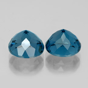 Achetez naturel ct bleue topaze gems, coupe roude, en provenance brésil chez gemselect. en stock, livraison internationale!