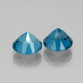 Achetez naturel ct bleue topaze gems, coupe roude, en provenance brésil chez gemselect. en stock, livraison internationale!