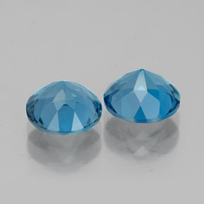 Achetez naturel ct bleue topaze gems, coupe roude, en provenance brésil chez gemselect. en stock, livraison internationale!