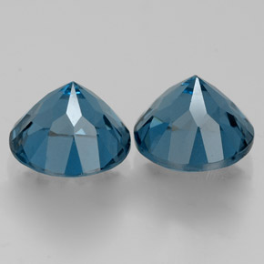 Achetez naturel ct bleue topaze gems, coupe roude, en provenance brésil chez gemselect. en stock, livraison internationale!