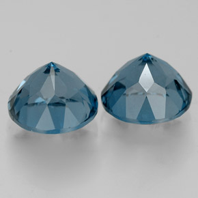Achetez naturel ct bleue topaze gems, coupe roude, en provenance brésil chez gemselect. en stock, livraison internationale!
