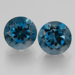 Achetez naturel ct bleue topaze gems, coupe roude, en provenance brésil chez gemselect. en stock, livraison internationale!