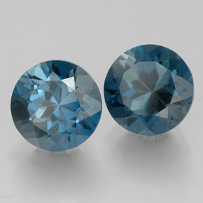 Achetez naturel ct bleue topaze gems, coupe roude, en provenance brésil chez gemselect. en stock, livraison internationale!