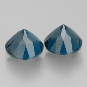 Achetez naturel ct bleue topaze gems, coupe roude, en provenance brésil chez gemselect. en stock, livraison internationale!