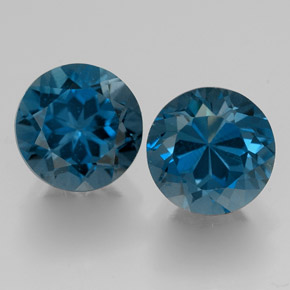 Achetez naturel ct bleue topaze gems, coupe roude, en provenance brésil chez gemselect. en stock, livraison internationale!