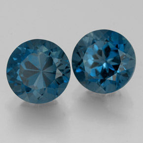 Achetez naturel ct bleue topaze gems, coupe roude, en provenance brésil chez gemselect. en stock, livraison internationale!