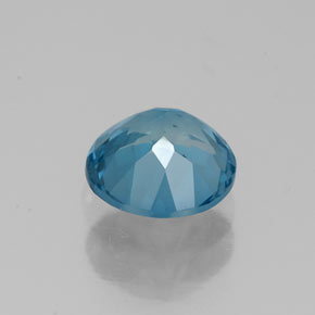 Topaze bleue naturelle coupe roude, 1,63 ct, VS