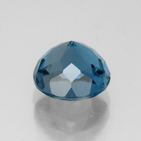 Topaze bleue naturelle coupe roude, 2,85 ct, VVS