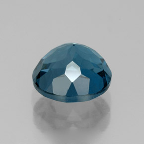 Topaze bleue naturelle coupe roude, 2,73 ct, VVS