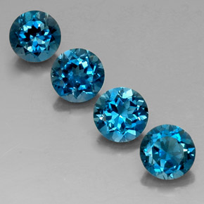 Achetez naturel ct bleue topaze gems, coupe roude, en provenance brésil chez gemselect. en stock, livraison internationale!