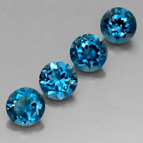 Achetez naturel ct bleue topaze gems, coupe roude, en provenance brésil chez gemselect. en stock, livraison internationale!