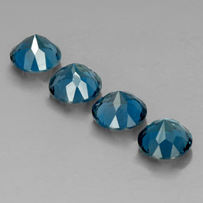 Achetez naturel ct bleue topaze gems, coupe roude, en provenance brésil chez gemselect. en stock, livraison internationale!