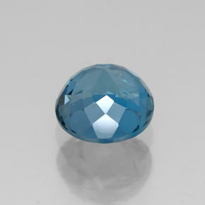 Topaze bleue naturelle coupe roude, 2,78 ct, VVS