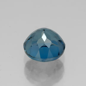 Topaze bleue naturelle coupe roude, 3,00 ct, VVS