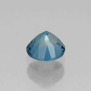 Topaze bleue naturelle coupe roude, 1,76 ct, VVS