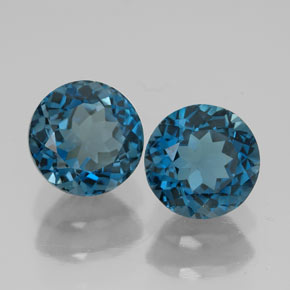 Achetez naturel ct bleue topaze gems, coupe roude, en provenance brésil chez gemselect. en stock, livraison internationale!