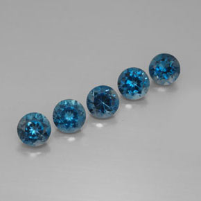 Achetez naturel ct bleue topaze gems, coupe roude, en provenance brésil chez gemselect. en stock, livraison internationale!