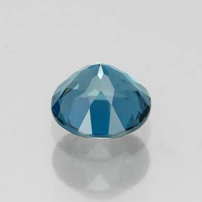 Topaze bleue naturelle coupe roude, 1,76 ct, VVS