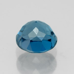 Topaze bleue naturelle coupe roude, 2,86 ct, VVS