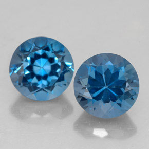 Achetez naturel ct bleue topaze gems, coupe roude, en provenance brésil chez gemselect. en stock, livraison internationale!
