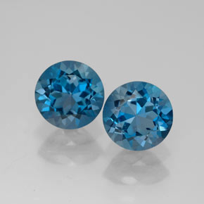 Achetez naturel ct bleue topaze gems, coupe roude, en provenance brésil chez gemselect. en stock, livraison internationale!