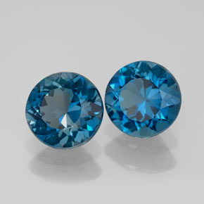 Achetez naturel ct bleue topaze gems, coupe roude, en provenance brésil chez gemselect. en stock, livraison internationale!
