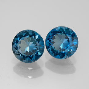 Achetez naturel ct bleue topaze gems, coupe roude, en provenance brésil chez gemselect. en stock, livraison internationale!