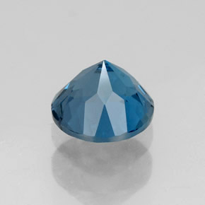 Topaze bleue naturelle coupe roude, 1,80 ct, VVS
