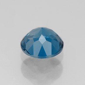 Topaze bleue naturelle coupe roude, 1,79 ct, VVS