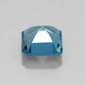 Topaze bleue naturelle taille émeraude, 2,04 ct, VS