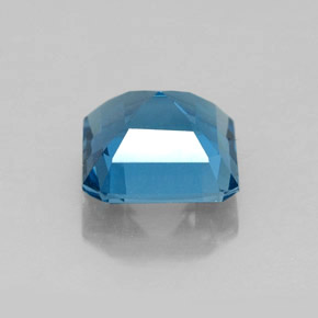 Topaze bleue naturelle taille émeraude, 2,06 ct, VVS